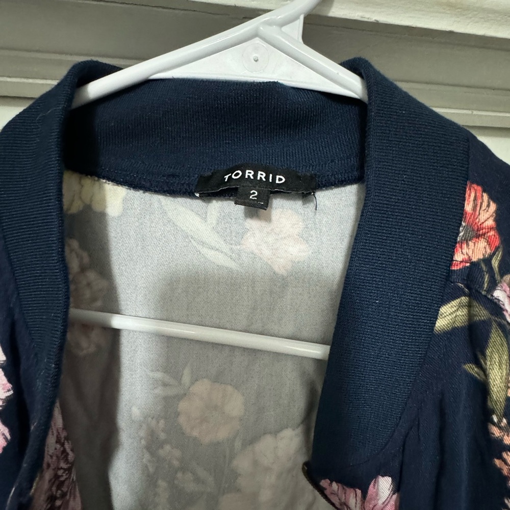 Flower bomber jacket